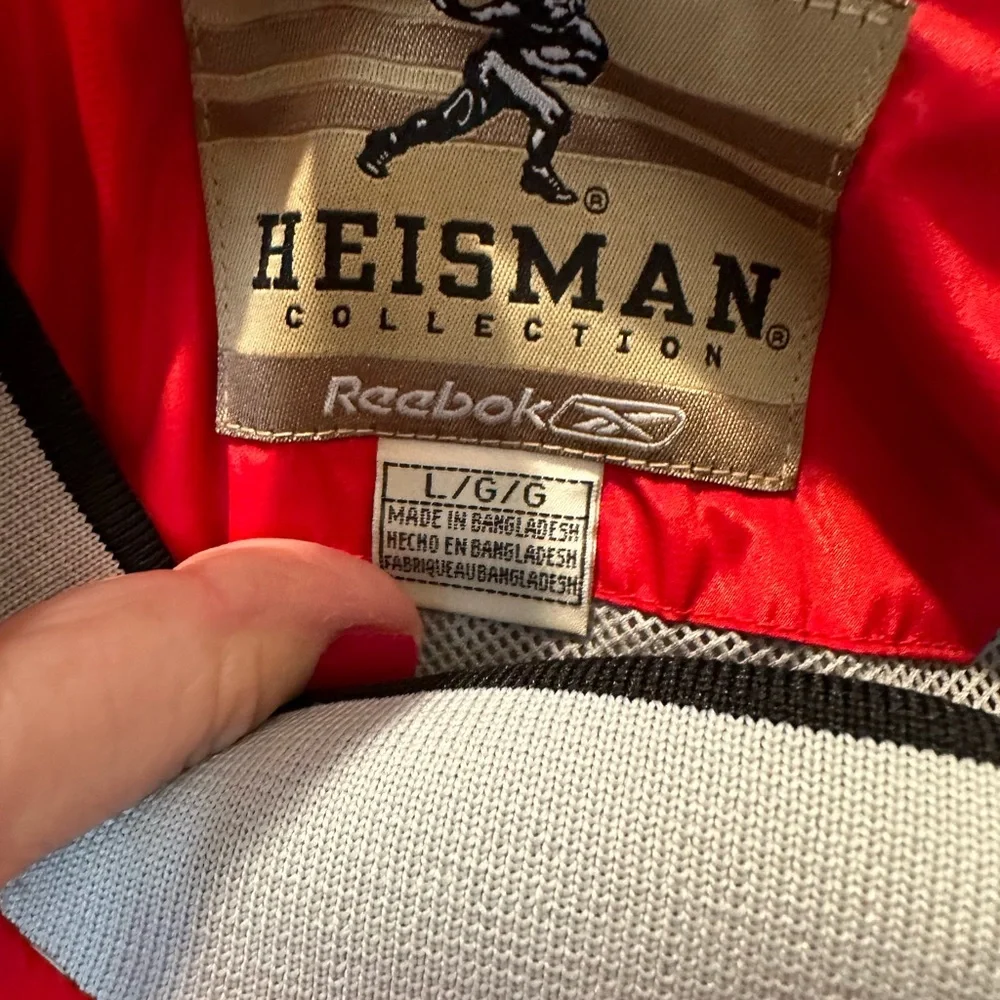 MEN’S REEBOK HEISMAN COLLECTION OHIO STATE WINDBREAKER PULLOVER. SIZE LARGE. - Picture 2 of 9